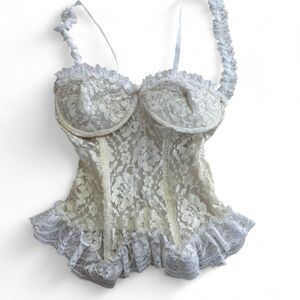 Vintage Cream Lace Corset